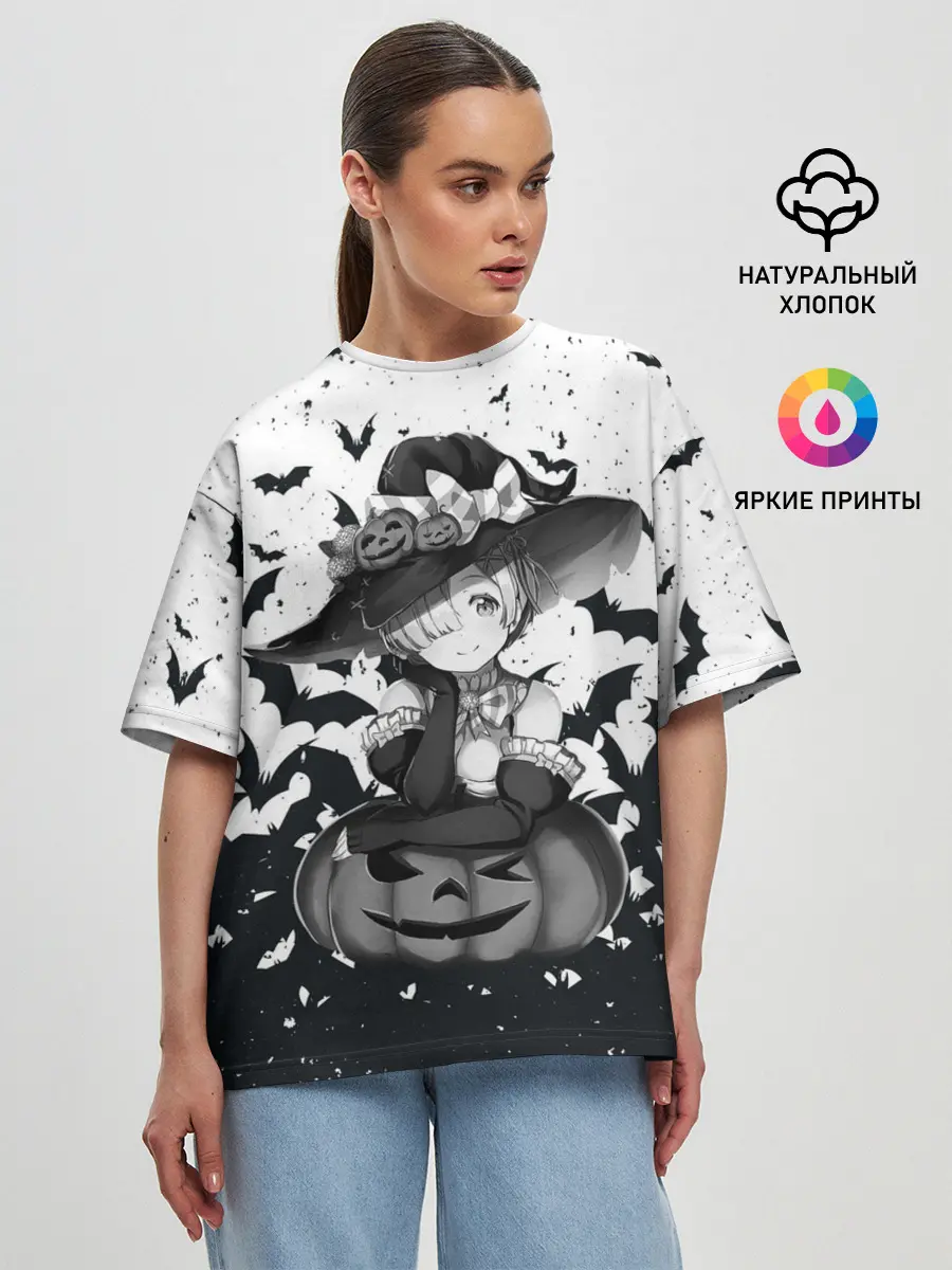 Женская футболка оверсайз / Re:Zero | Рем