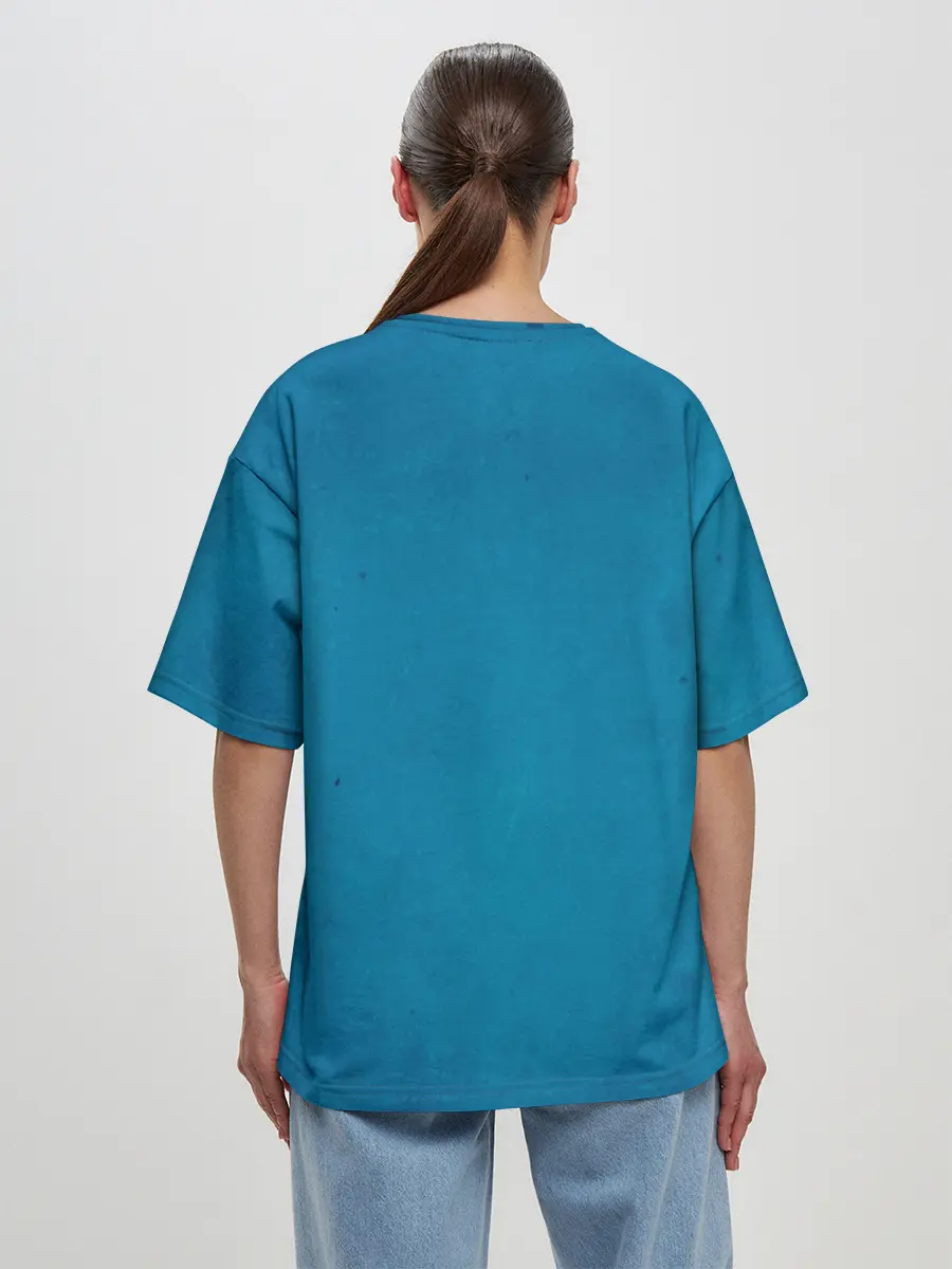 Женская футболка оверсайз / Stay home boys club