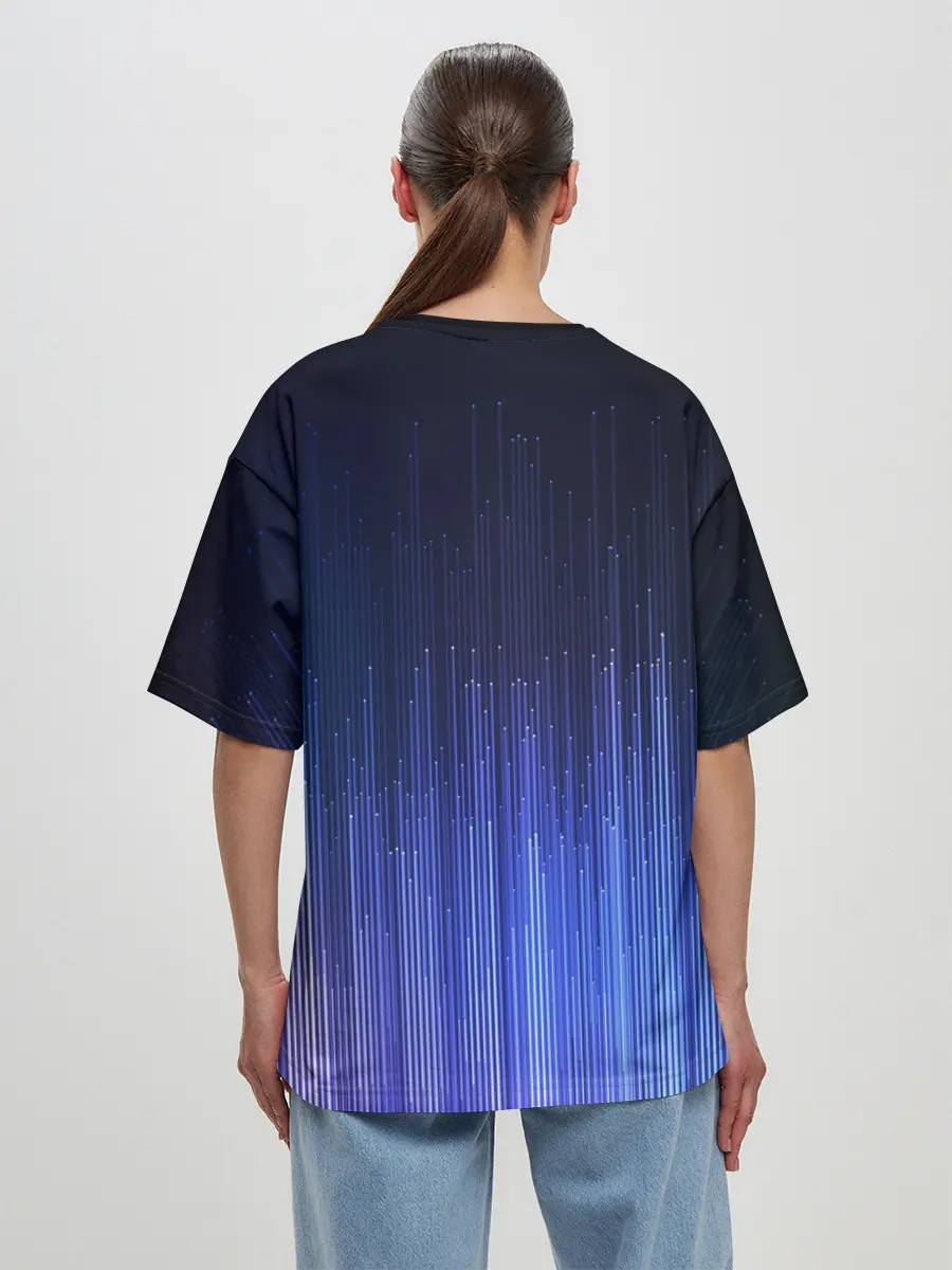 Женская футболка оверсайз / Эквалайзер настроения | Mood Equalizer