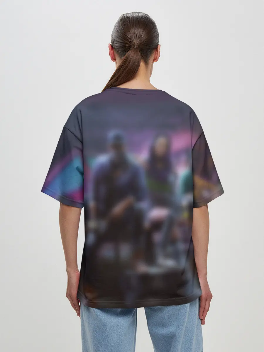 Женская футболка оверсайз / Watch dogs