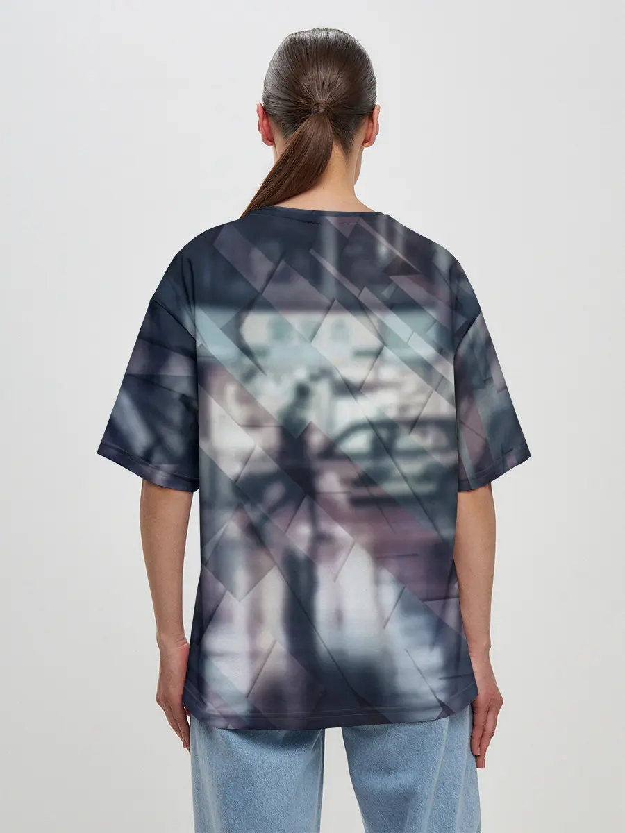 Женская футболка оверсайз / Anime Cyber