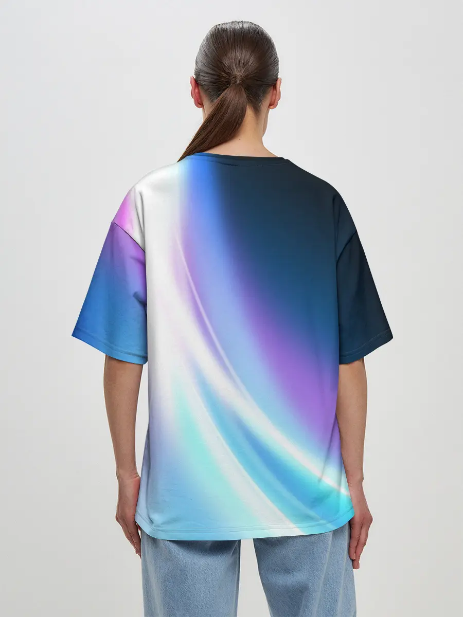 Женская футболка оверсайз / Сияние