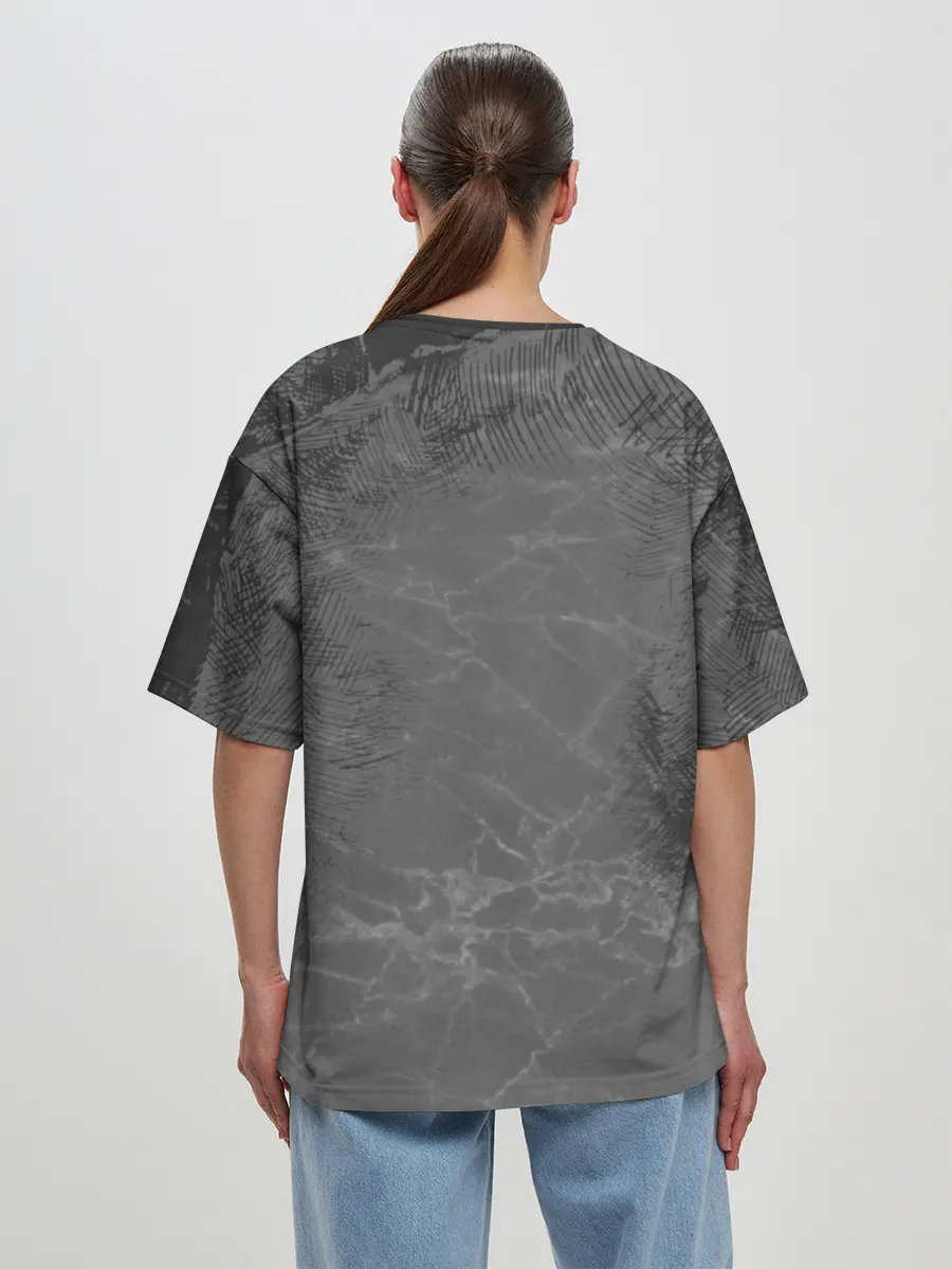 Женская футболка оверсайз / демон Либе