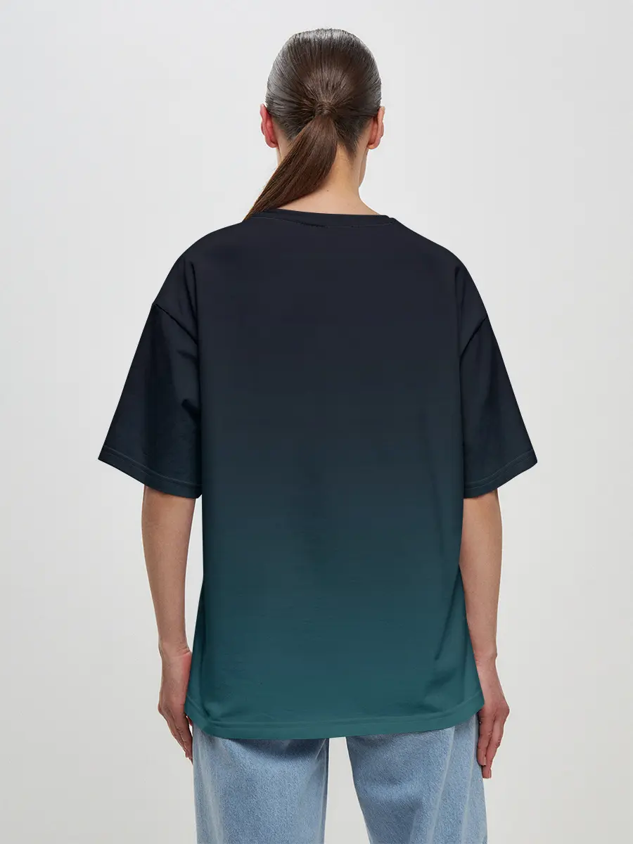 Женская футболка оверсайз / GRADIENT