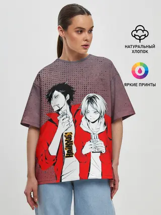 Женская футболка оверсайз / Haikyuu Шоё Хината