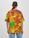 Женская футболка оверсайз / Осенние листья