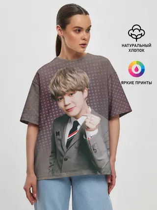 Женская футболка оверсайз / BTS. Jimin