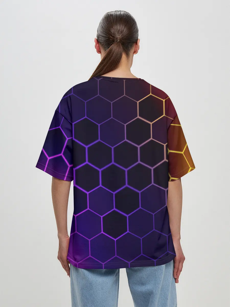 Женская футболка оверсайз / AMONG US / АМОНГ АС