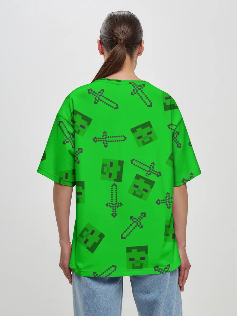 Женская футболка оверсайз / Minecraft