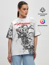 Женская футболка оверсайз / CYBERPUNK 2077