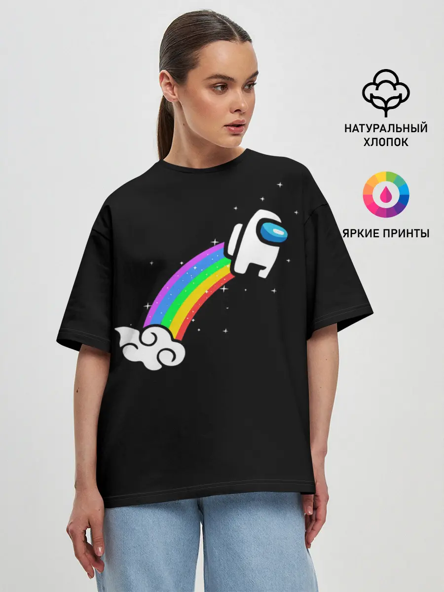 Женская футболка оверсайз / Among Us