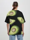 Женская футболка оверсайз / Авокадо
