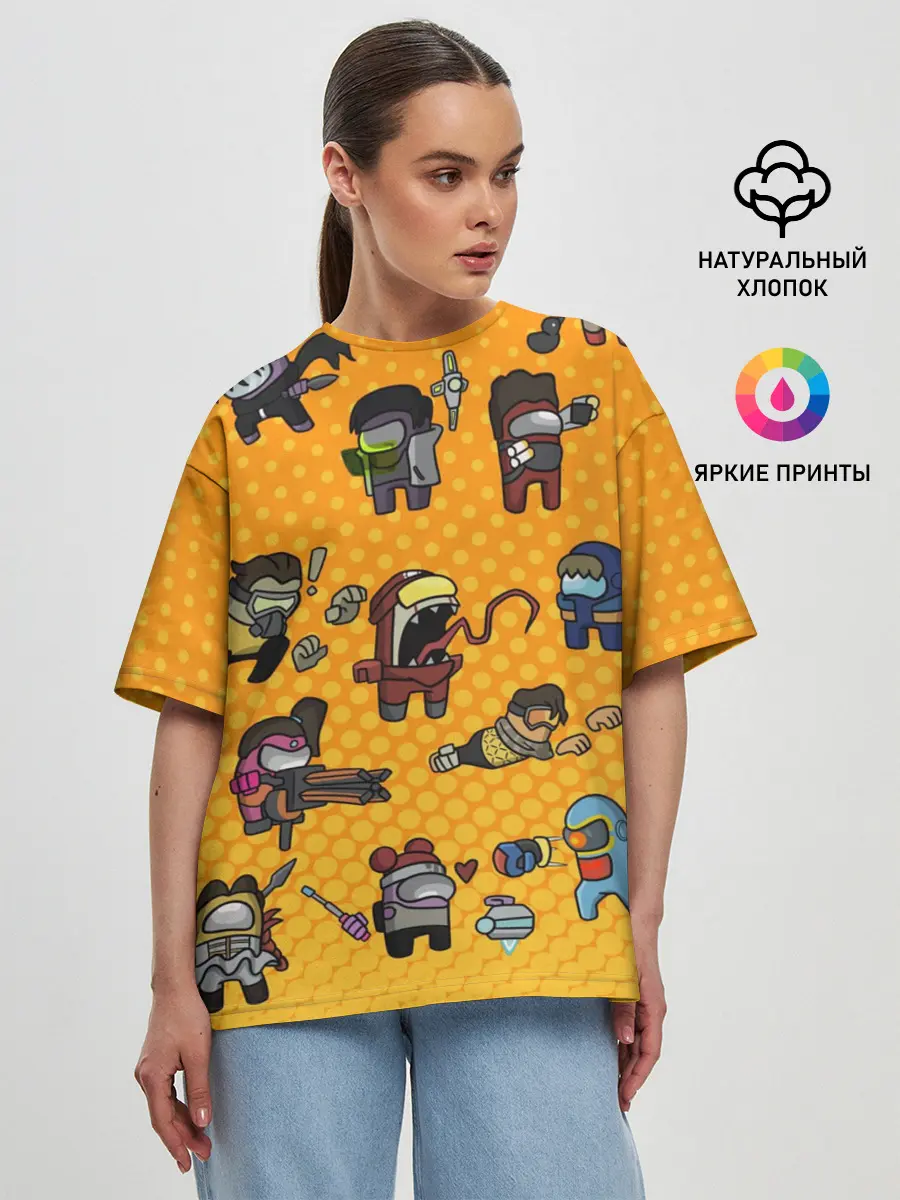 Женская футболка оверсайз / Among Us