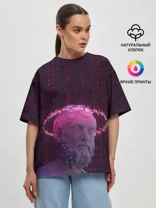 Женская футболка оверсайз / Мудрец