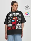 Женская футболка оверсайз / Merry Sus Mas
