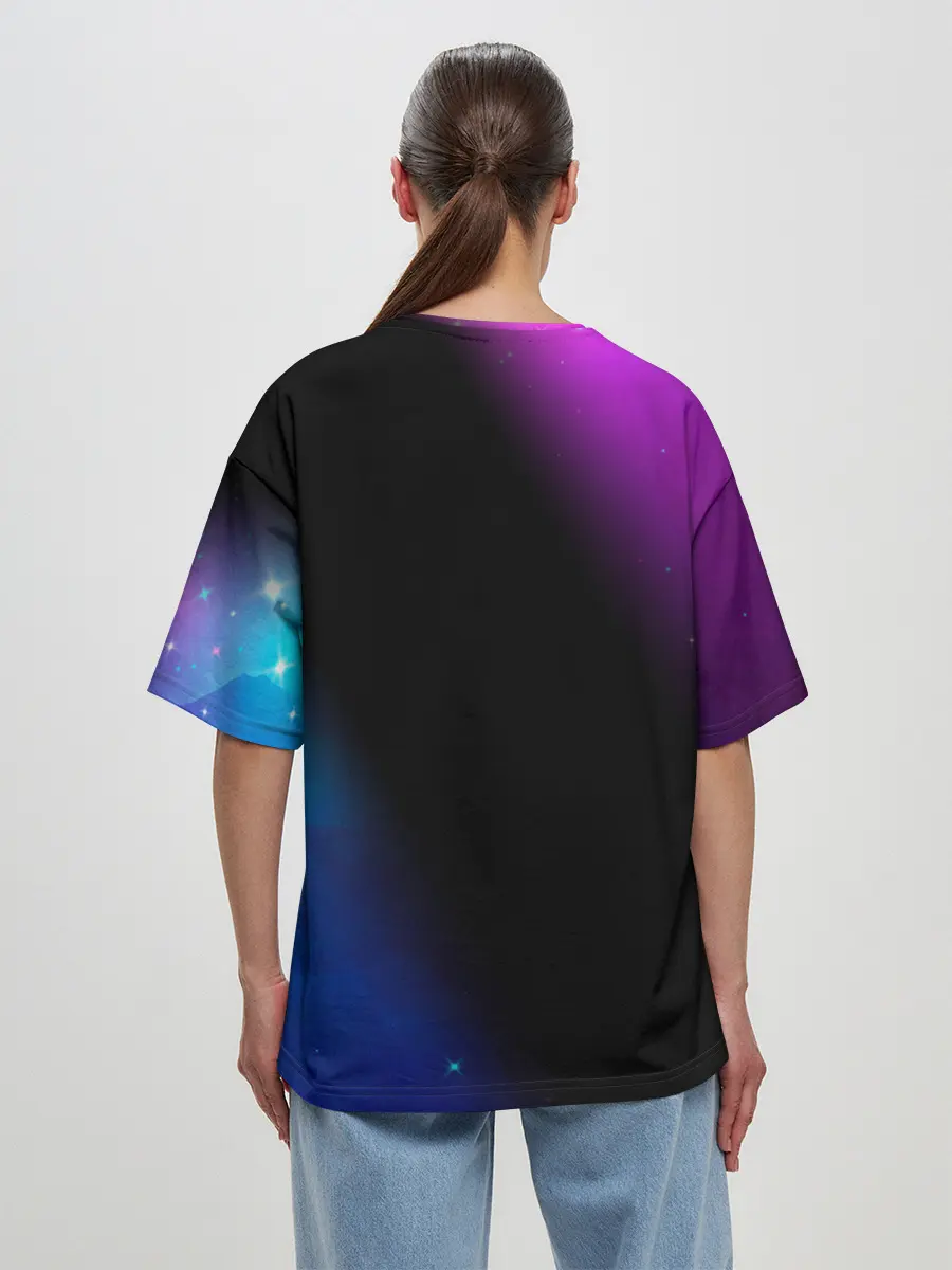 Женская футболка оверсайз / AMONG US - КОСМОС