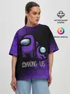 Женская футболка оверсайз / AMONG US - DARK