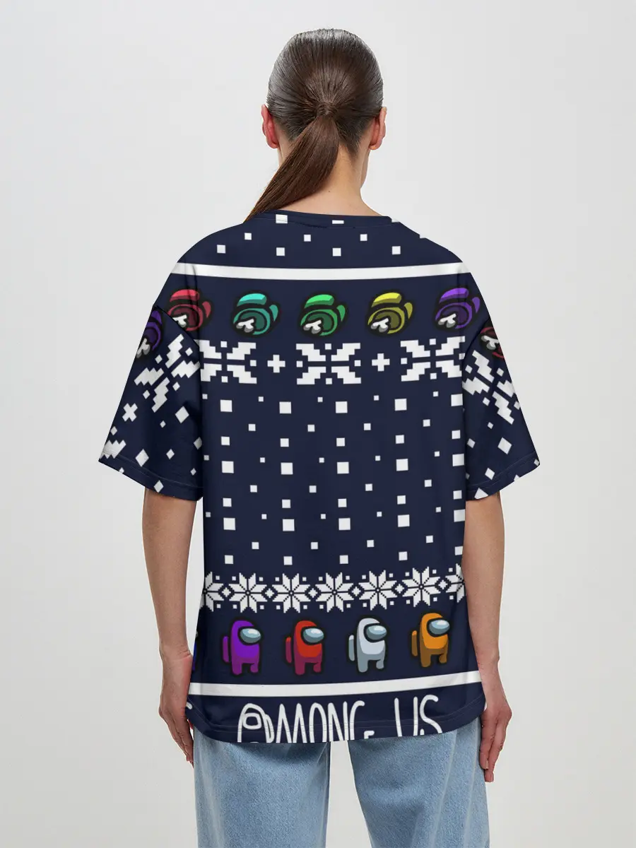 Женская футболка оверсайз / AMONG US