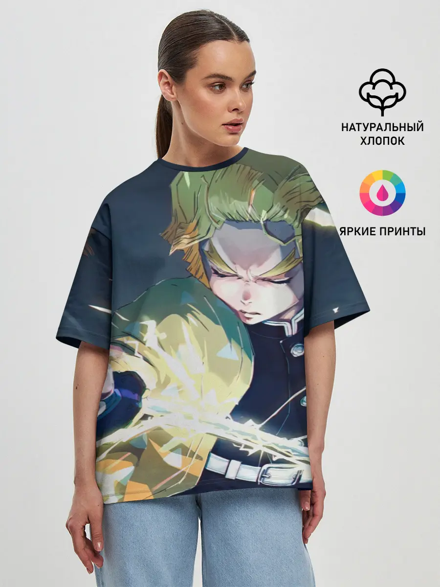 Женская футболка оверсайз / ЗЕНИЦУ АГАЦУМА