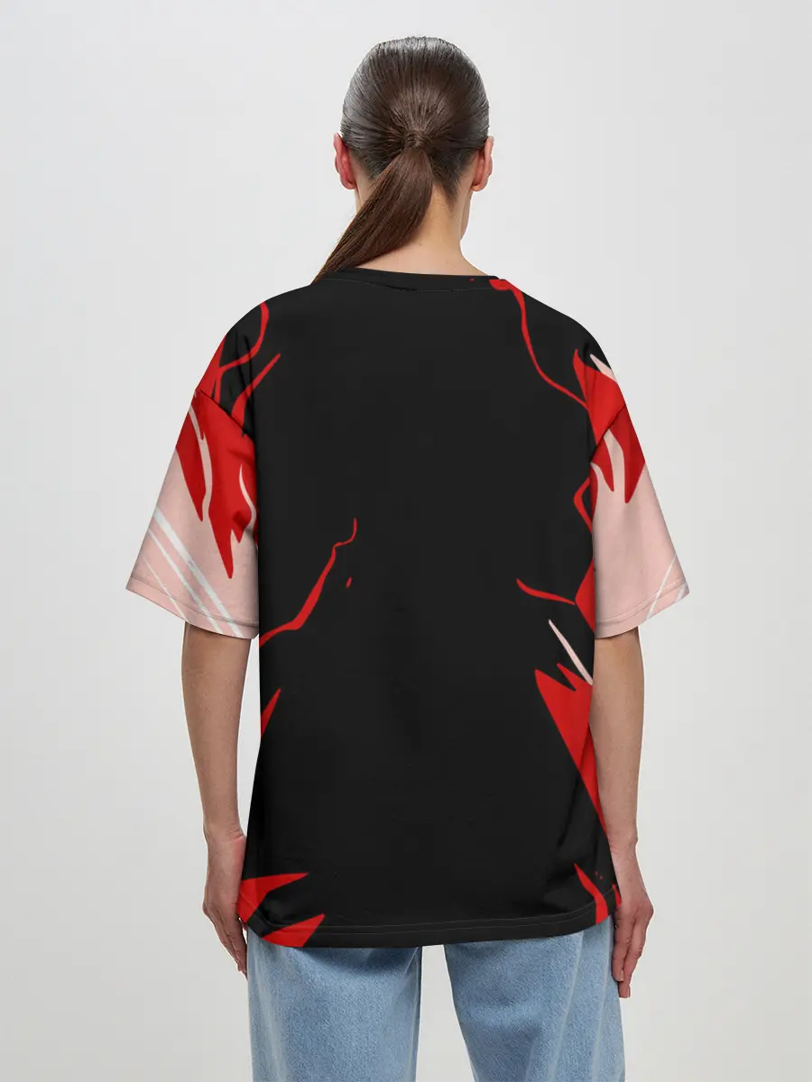 Женская футболка оверсайз / AMONG US - САБОТАЖ