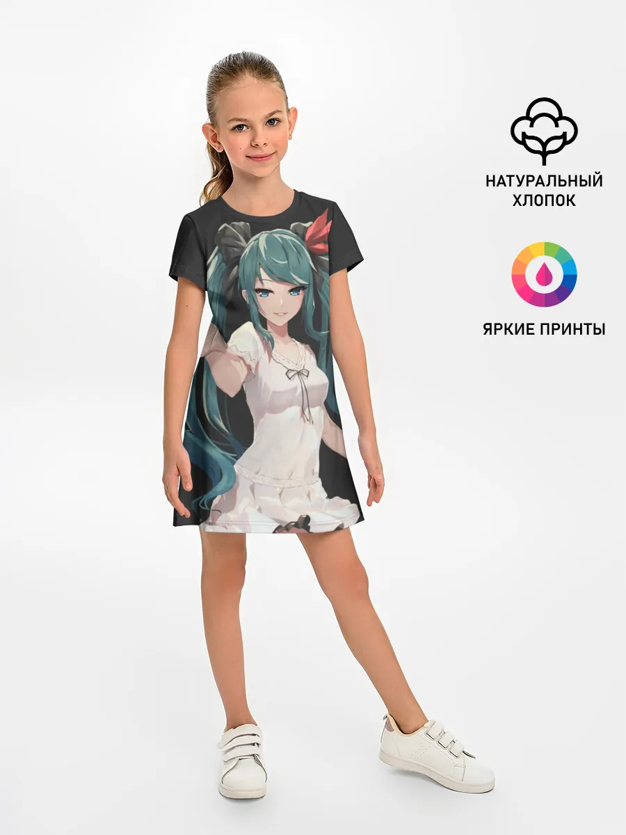 Детское платье / Хацуне Мику с протянутой рукой