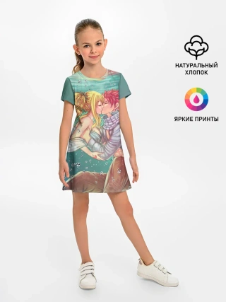 Детское платье / Хвост Феи поцелуй Люси и Нацу