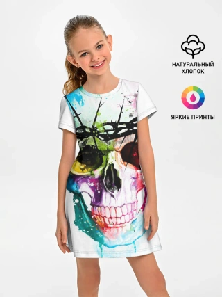Детское платье / Череп и краска