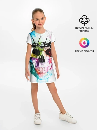 Детское платье / Череп и краска