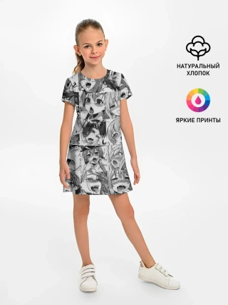 Детское платье / такое разное АХЕГАО. монохром