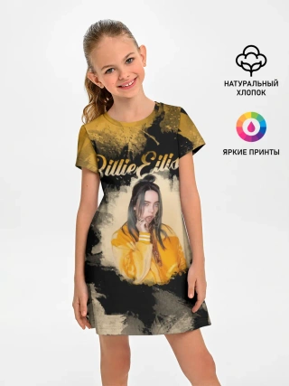 Детское платье / Billie Eilish Акварель