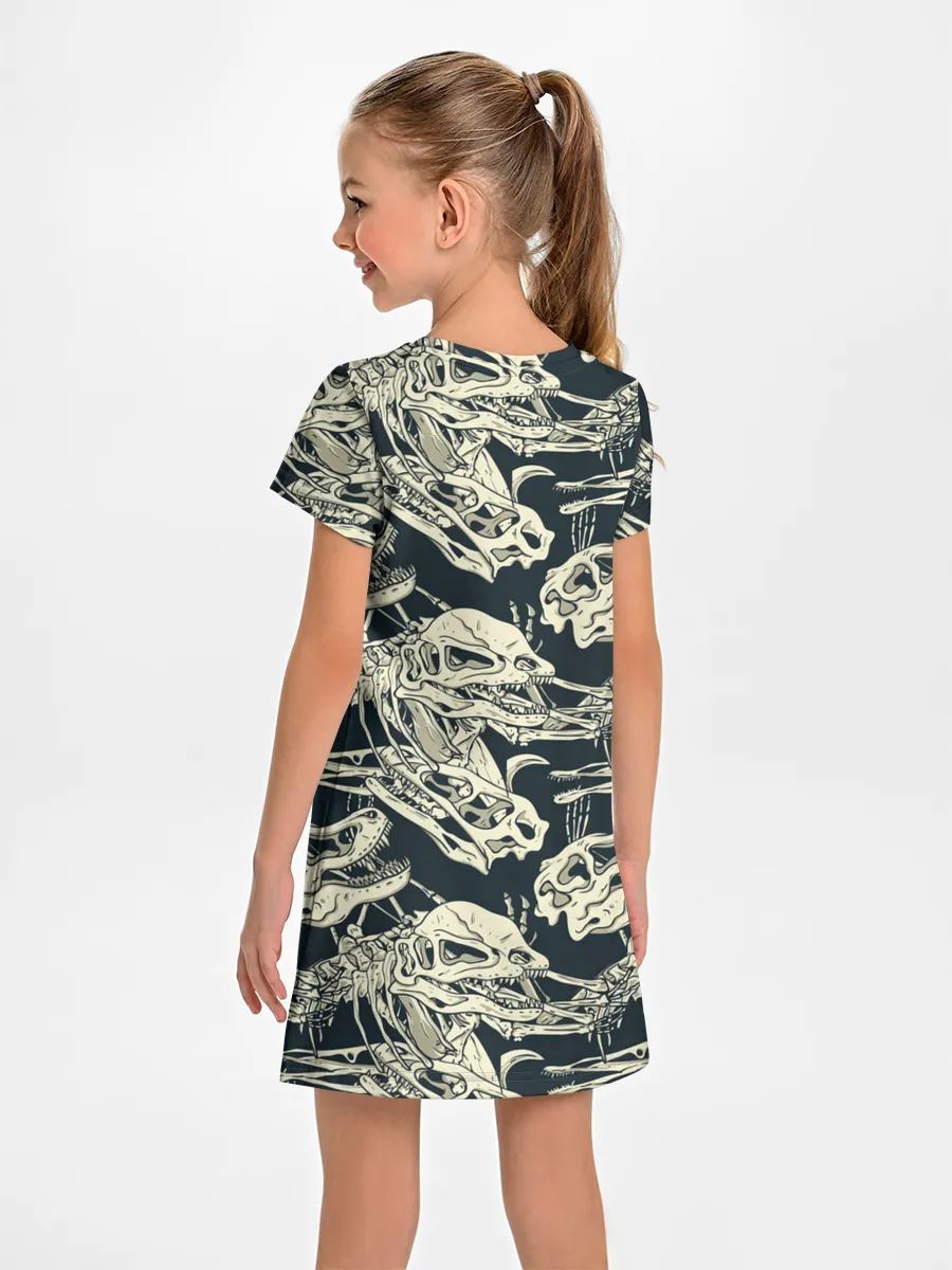 Детское платье / Черепа динозавров