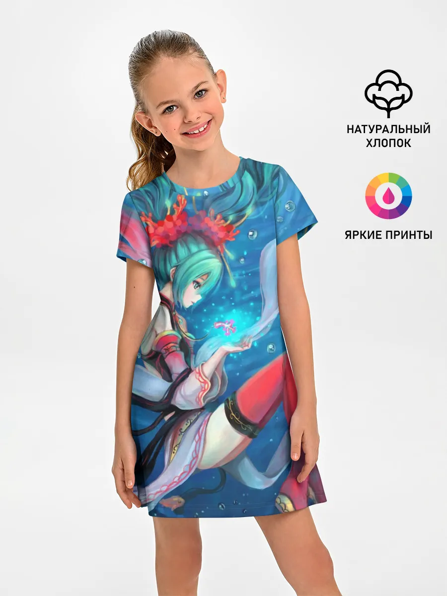 Детское платье / Hatsune Miku в чулках