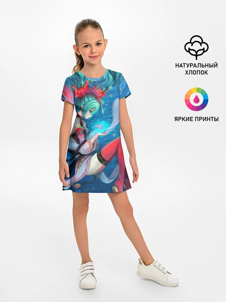 Детское платье / Hatsune Miku в чулках