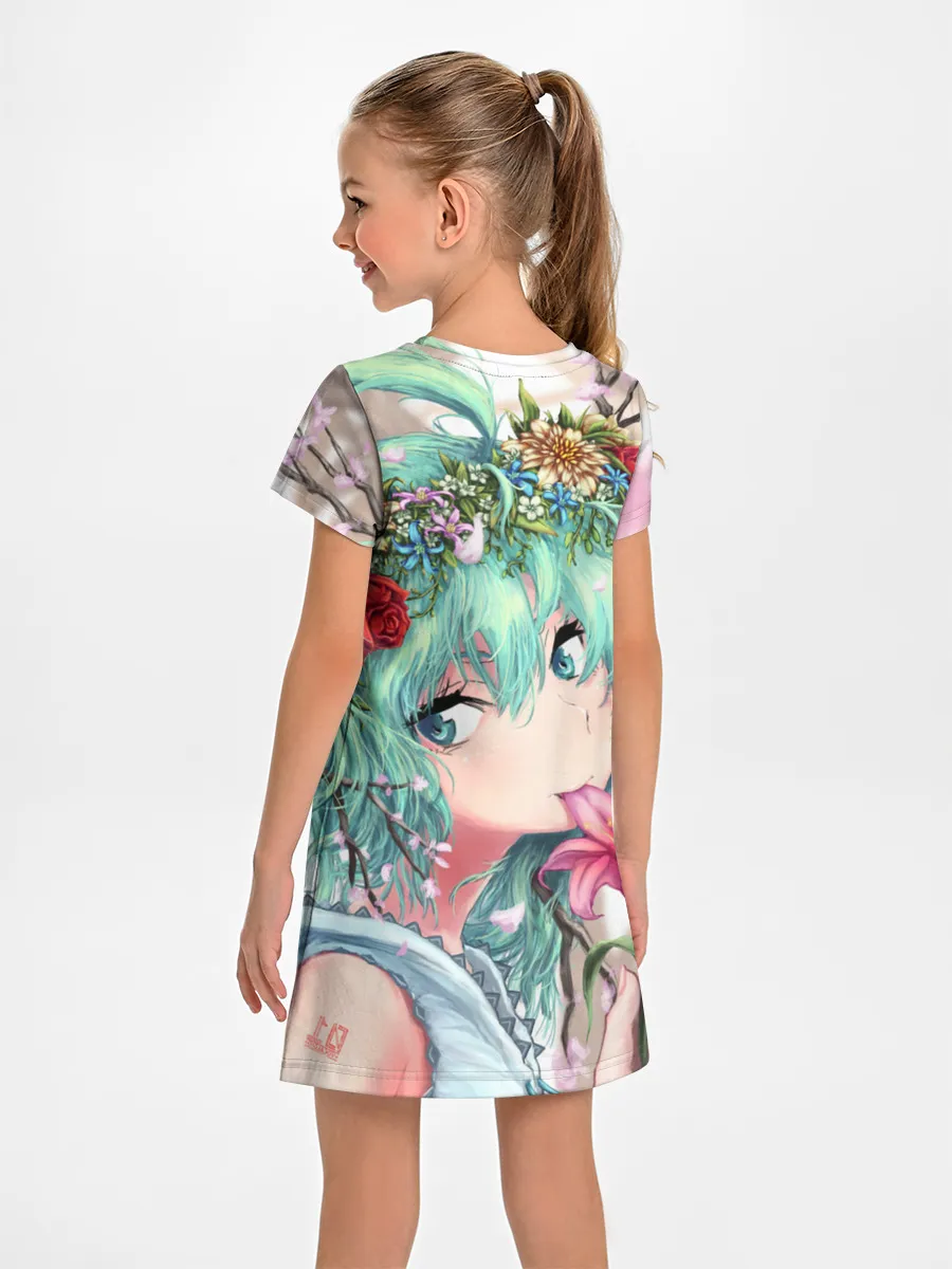 Детское платье / Цветок и Хацуне Мику