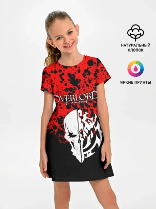 Детское платье / Overlord Skull red