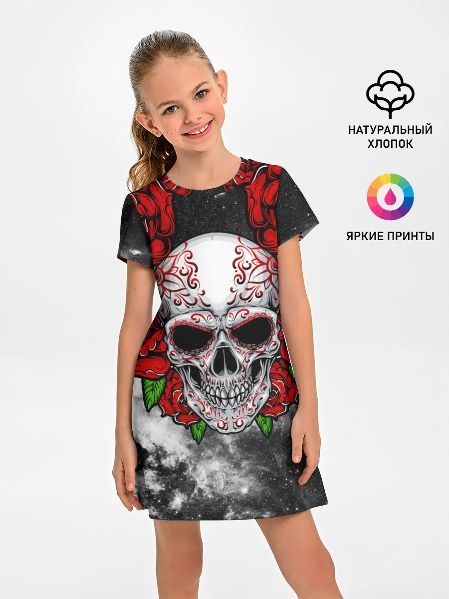Детское платье / Skull and Roses