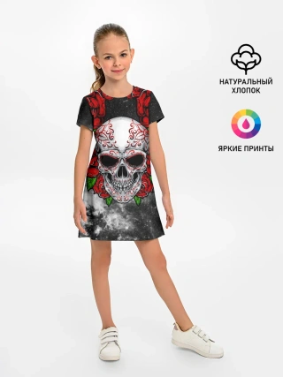 Детское платье / Skull and Roses