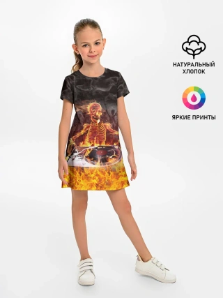 Детское платье / Вечеринка у скелетов