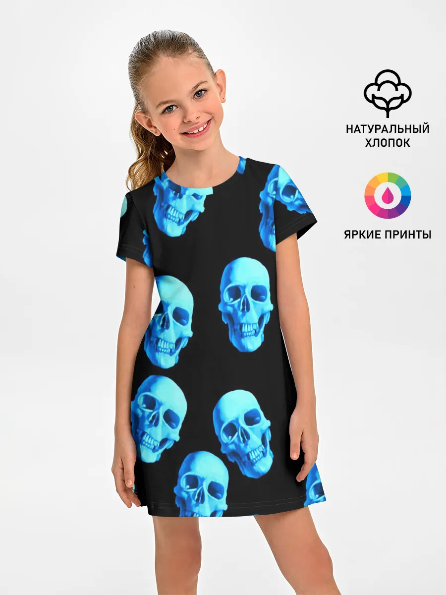 Детское платье / Черепа стиль