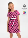 Детское платье / rolling stones pink logo