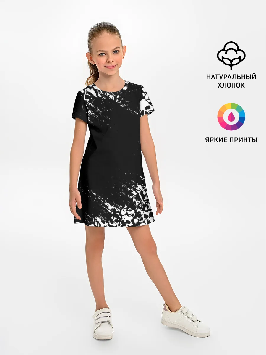 Детское платье / БЕЛЫЕ ЧЕРЕПА | WHITE SKULLS