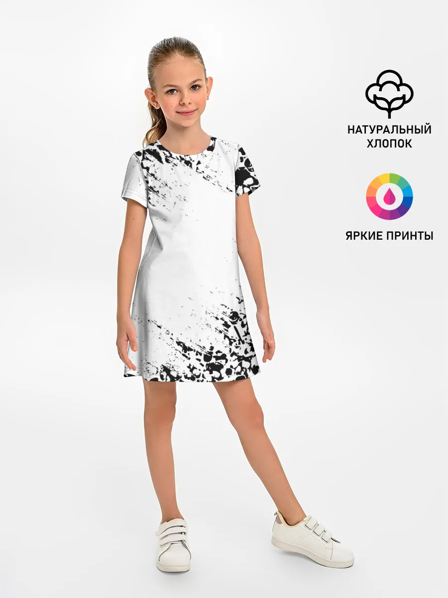 Детское платье / БЕЛЫЕ ЧЕРЕПА | WHITE SKULLS