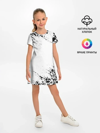 Детское платье / БЕЛЫЕ ЧЕРЕПА | WHITE SKULLS