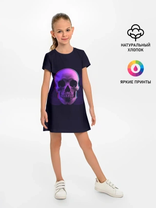 Детское платье / 3D Череп
