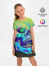 Детское платье / Neon skull