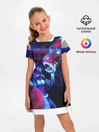 Детское платье / League of legends Akali KDA