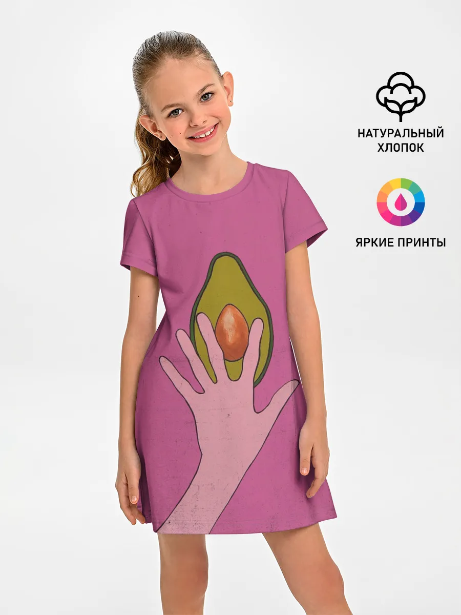 Детское платье / avocado