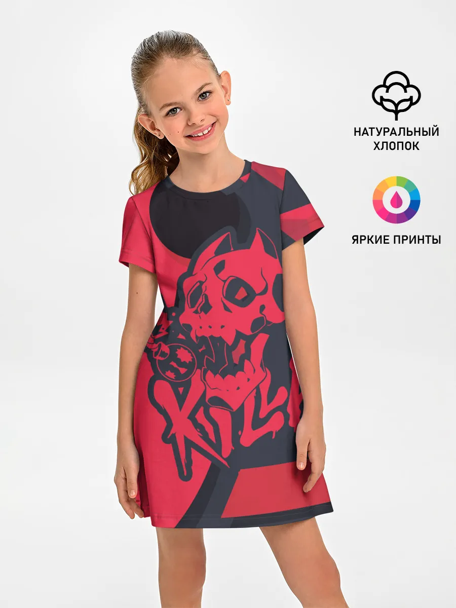 Детское платье / KILLA красная