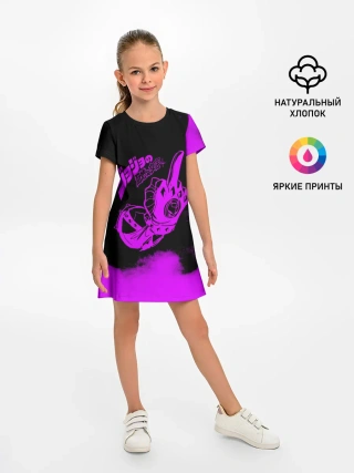 Детское платье / Джоджо fuck фиолетовый