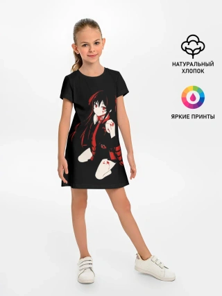 Детское платье / Убийца Акаме на черном фоне